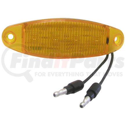 4354A by PETERSON LIGHTING - 178 Series Piranha&reg; LED Clearance/Side Marker Light - Amber with two .180 bullet terminals