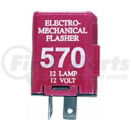 570 by PETERSON LIGHTING - 570/571 12-Lamp Electro-Mechanical Flasher - 2-Prong