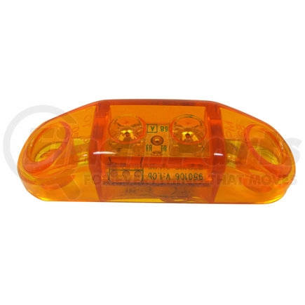 4484A-1 by PETERSON LIGHTING - 168A/R Series Piranha&reg; LED Slim-Line Mini Clearance and Side Marker Lights - Amber with .180 bullets