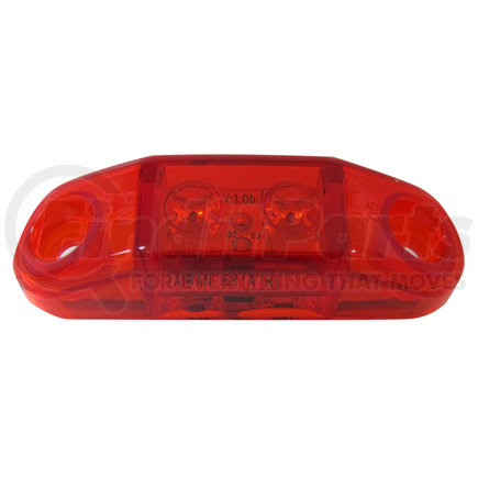 4484R-1 by PETERSON LIGHTING - 168A/R Series Piranha&reg; LED Slim-Line Mini Clearance and Side Marker Lights - Red with .180 bullets