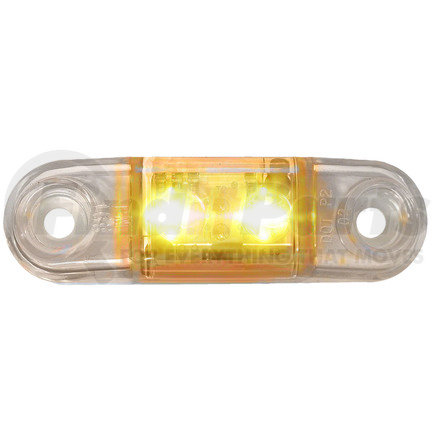 M168CA-BT2 by PETERSON LIGHTING - 168CA/CR LED Clear Mini Clearance/Side Marker Light - Amber with Clear Lens