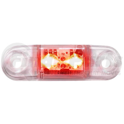 M168CR-BT2 by PETERSON LIGHTING - 168CA/CR LED Clear Mini Clearance/Side Marker Light - Red, with Clear Lens