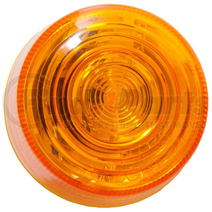 M199A-AMP by PETERSON LIGHTING - 199 LumenX® 2" Round PC-Rated LED Clearance and Side Marker Lights - Amber with AMP Shroud