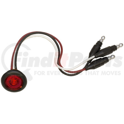 M271R by PETERSON LIGHTING - 271 3/4" Clearance/Side Marker with Aux. Function - Red with Stripped Wires