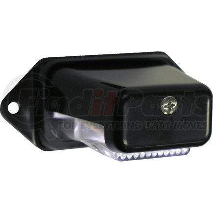 M296C-PKD by PETERSON LIGHTING - 296 Great White&reg; LED License Light - Black with Packard plug