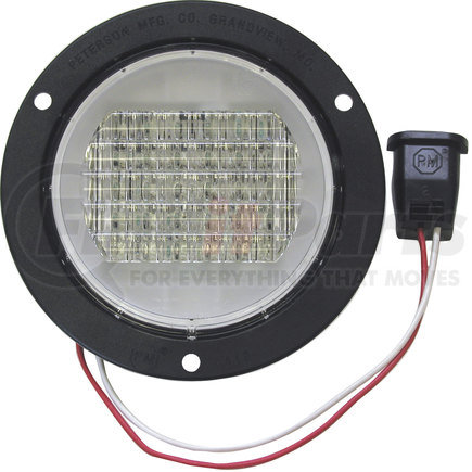 M418C-P by PETERSON LIGHTING - 417C/418C Great White&reg; 4" Round LED Back-Up Light - White LED Back-Up with flange