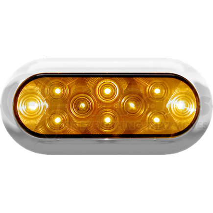 M423A-4 by PETERSON LIGHTING - 423A-4 Series Piranha&reg; LED Surface Mount Oval Amber Auxiliary Turn Signal - Multi-Volt Amber
