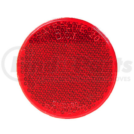 B481R by PETERSON LIGHTING - 481 Round Quick-Mount Reflector - Red