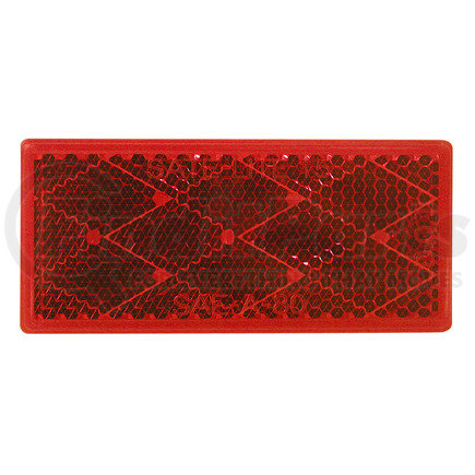 B483R by PETERSON LIGHTING - 483 Rectangular Quick-Mount Reflector - Red