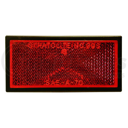 B485R by PETERSON LIGHTING - 485 Plastic Reflectors - Red, Black