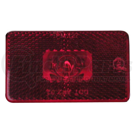 M127R by PETERSON LIGHTING - 127 Rectangular Clearance and Side Marker Light - Red