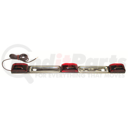 M151-3RL by PETERSON LIGHTING - 151-3 Submersible Light Bar - Red