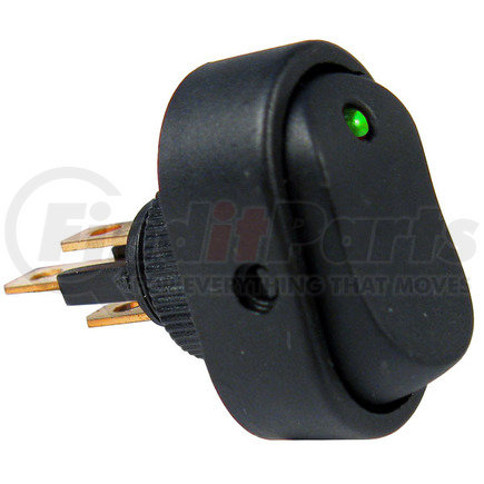 PMV5587PT by PETERSON LIGHTING - 5587 Green LED On-Off Oblong Rocker Switch - Green LED On-Off Oblong Rocker Switch