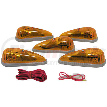 V118KA by PETERSON LIGHTING - 118 Ford Cab Marker Light - 5 Light Amber Kit