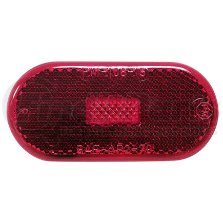 V128R by PETERSON LIGHTING - 128 Oblong Clearance/Side Marker Light with Reflex - Red