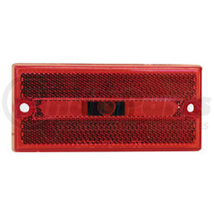 V132R by PETERSON LIGHTING - 132 Rectangular Clearance/Side Marker Light with Reflex - Red