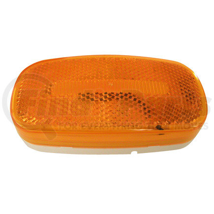 V180A by PETERSON LIGHTING - 180 Series Piranha&reg; LED Oval LED Clearance/Side Marker Light with Reflex - Amber, LED Clearance/Marker with Reflex