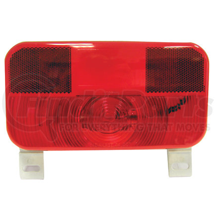 V25923 by PETERSON LIGHTING - 25923/25924 RV Stop, Turn, and Tail and License Light with Reflex - Red with License Light & Bracket