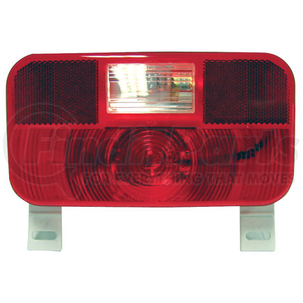 V25924 by PETERSON LIGHTING - 25923/25924 RV Stop, Turn, and Tail and License Light with Reflex - Red with License Light, Bracket, Back-Up