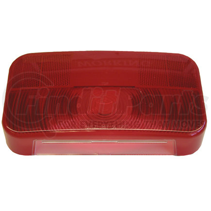 V25923-25 by PETERSON LIGHTING - 25923-25 RV Stop/Turn/Tail and License Light with Reflex Replacement Lens - Red with License Light
