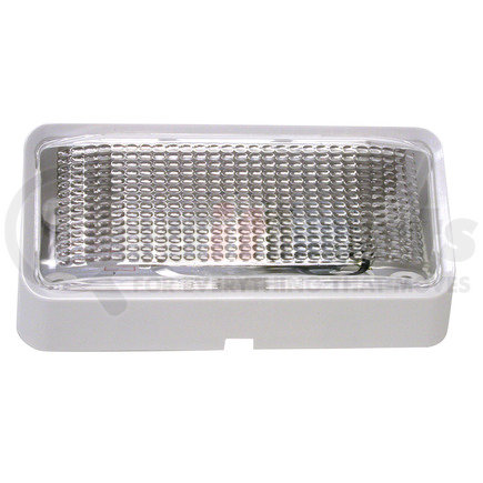 V384 by PETERSON LIGHTING - 384/385 Rectangular Porch/Utility Lights - Clear, White without Switch