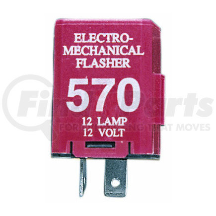 V570 by PETERSON LIGHTING - Flasher, 25 Amp Electro-Mechanical, 2-Prong, Viz Pack