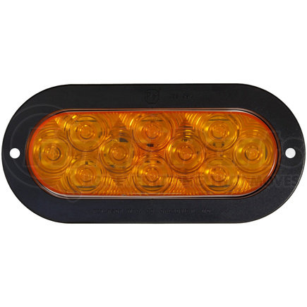 M823ATL-10 by PETERSON LIGHTING - 820A-10/823A-10 LumenX® Oval LED Front and Rear Turn Signal, AMP - Narrow, 2-Screw Flange