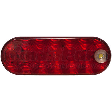 M880-7 by PETERSON LIGHTING - 880-7/881-7 LumenX® Oval LED Combo Stop/Turn/Tail and Back-Up Light - Red Grommet Mount