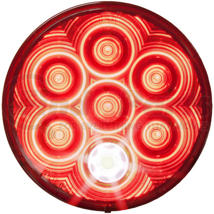 M882-7 by PETERSON LIGHTING - 4" Round 7-LED LumenX Stop/Turn/Tail Light, White and Red, w/ Back Up Light, Bulk Pack