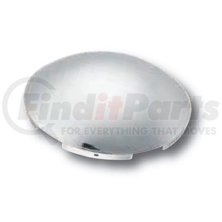 0204S by ROADMASTER - Front Stainless Steel Hub Cap with 5 notch cutout & 3/8" lip for Steel Wheels