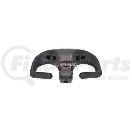 5241390-06 by YALE - Forklift Steering Control Handle - Upper and Lower, Black, with Switch Cut-outs