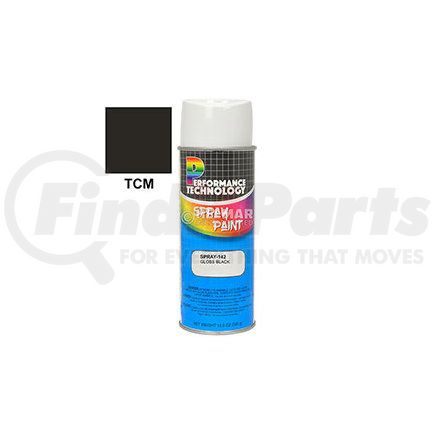 SPRAY-142 by TCM - SPRAY PAINT (12OZ GLOSS BLACK)