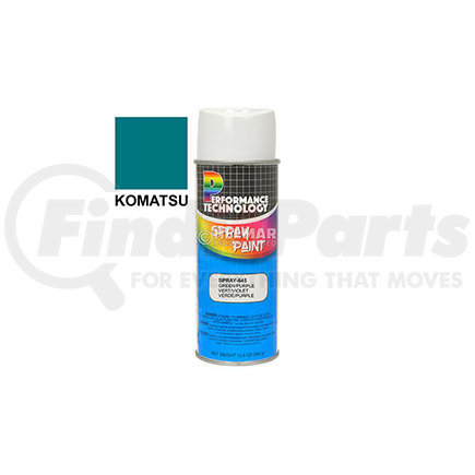 SPRAY-645 by KOMATSU - SPRAY PAINT (12OZ GREEN/BLUE)