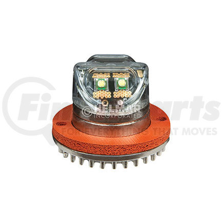 ECCO 9021CC Warning Light Assembly Warning Light Assembly - Hide-A-LED, 4 LED, Dual Heads, Clear
