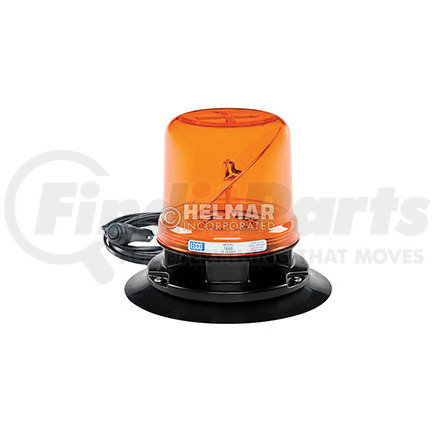 7660A-VM by ECCO - 7660 Series RotoLED Beacon Light - Amber, Vacuum Mount, 12-24 Volt