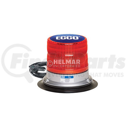 7960R-VM by ECCO - 7960 Series Pulse LED Beacon Light - Red, Vacuum Mount, 12-24 Volt