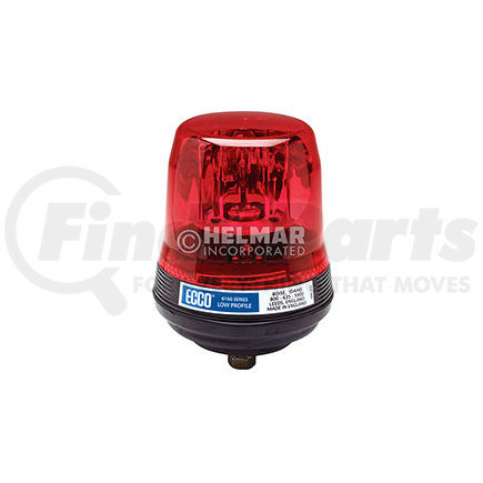 5816R by ECCO - 5800 Series Rotator Beacon Light - Red Lens, 1 Bolt Mount, 12 Volt