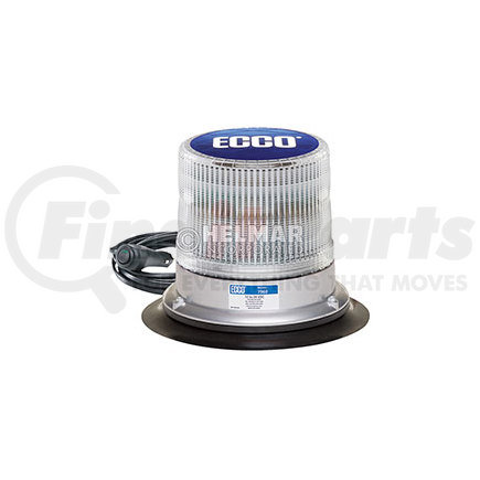 7960CC-VM by ECCO - 7960 Series Pulse LED Beacon Light - Clear, Vacuum Mount, 12-24 Volt