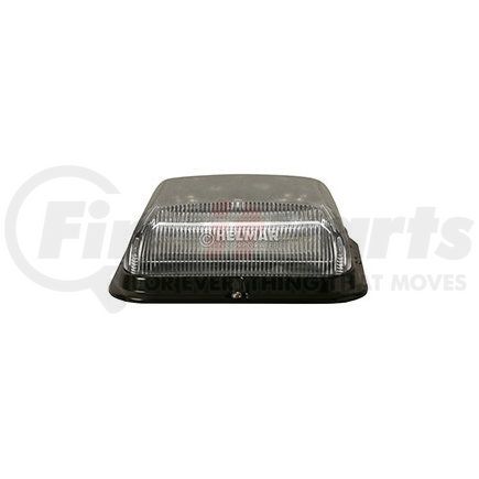 EB7180CC by ECCO - EB7180 Series LED Beacon Light - Clear, Square, Low Profile, 4 Bolt Mount