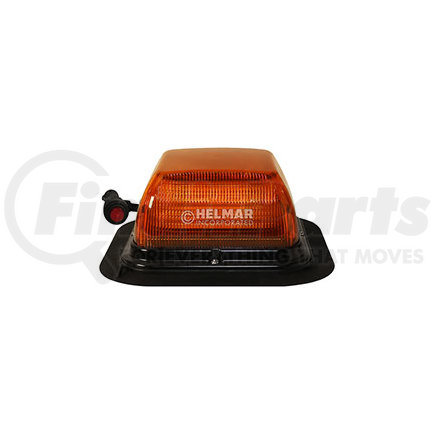 EB7185AAA-VM-T13 by ECCO - EB7185 Series LED Beacon Light - Amber, Dual Color, Vacuum Mount