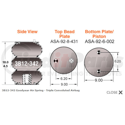 AS0048-3C by WATSON & CHALIN - Air Spring