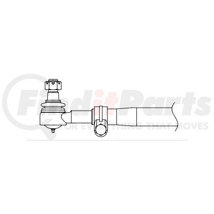 60239-003 by HENDRICKSON - Tie Rod Assembly - 4.25" Drop - 250 Ackermann