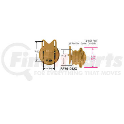 RF791012X by HALDEX - FAN CLUTCH CAT 3306