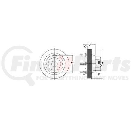 Haldex RF991900 DRIVE HUB