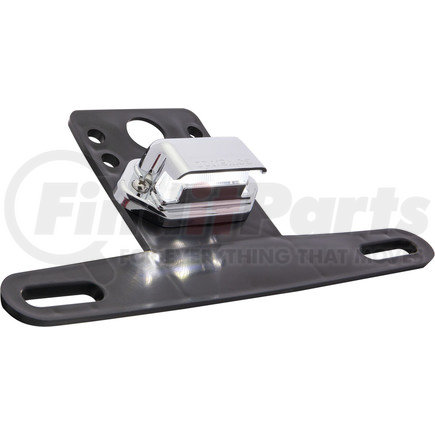 LPLB31CPG by OPTRONICS - 2-LED mini surface mount license light on black license plate bracket