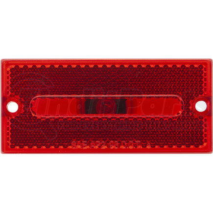 MC48RPG by OPTRONICS - Red flush mount marker/clearance light with reflex