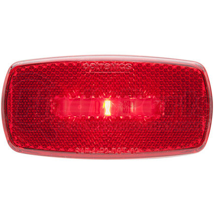 MCL0032RBB by OPTRONICS - Marker / Clearance Light - Red, With Reflex, Black Base, Hard Wired