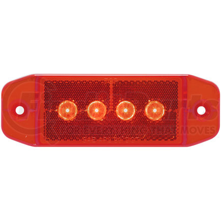 MCL76RB by OPTRONICS - Red marker/clearance light with reflex