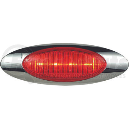 00212337P by OPTRONICS - Kit: Red marker/clearance light with bezel, .180 male bullets (Representative Image)