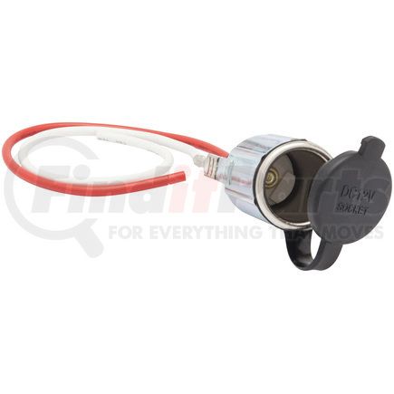 7850NFRC by OPTRONICS - 12VDC outlet with black rubber cap